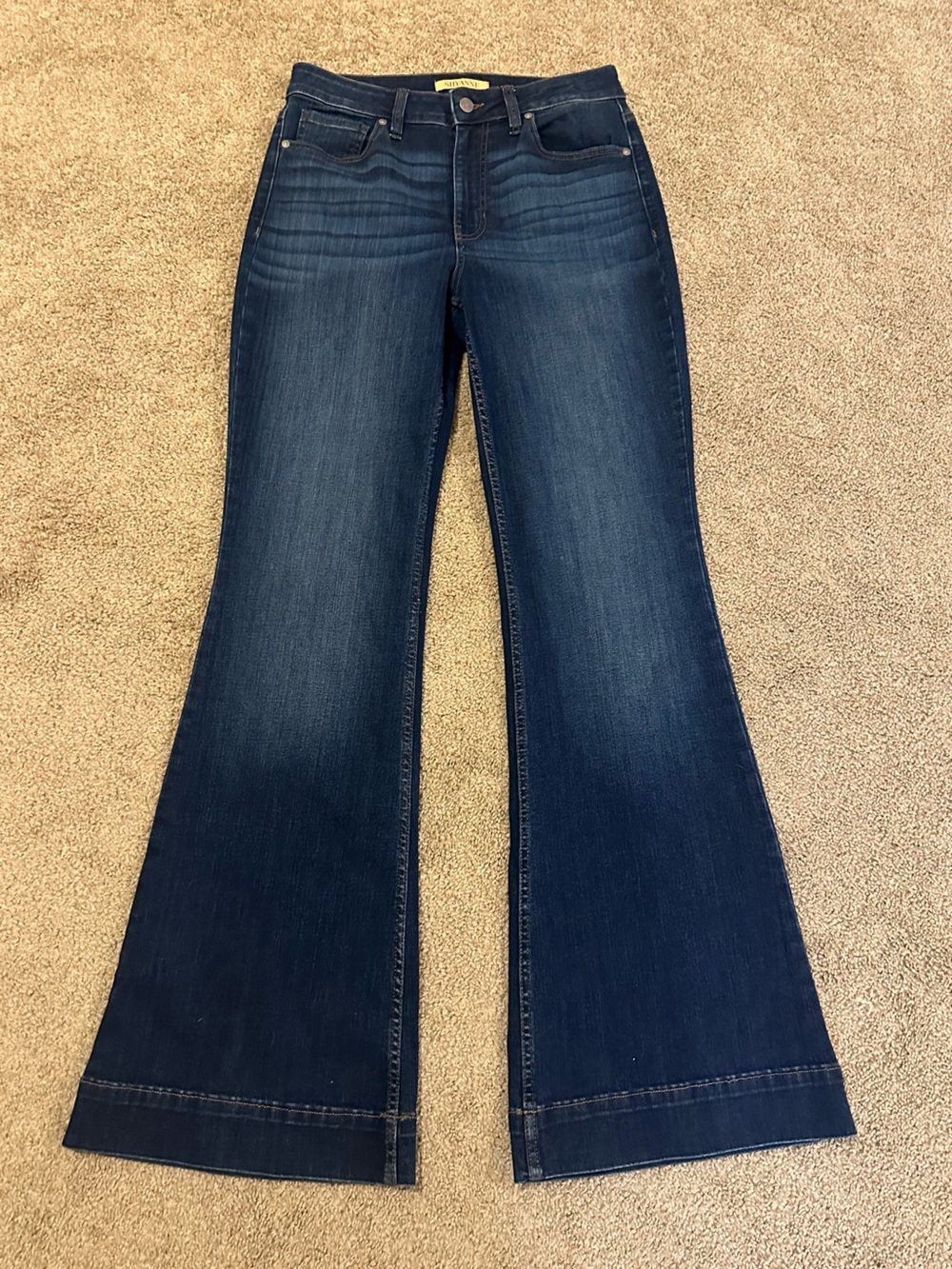 Shyanne Dark Blue Flared Jeans